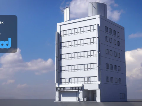 Japanese Building 0020 3D Model