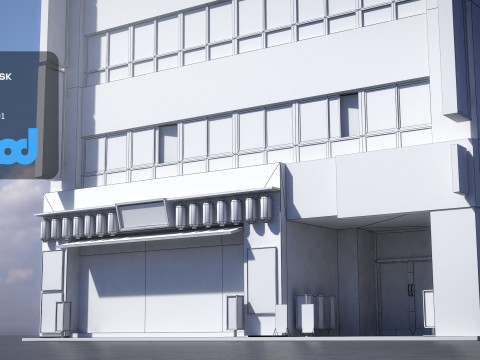 Japanese Building 0020 3D Модель