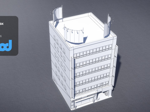 Japanese Building 0020 3D Модель
