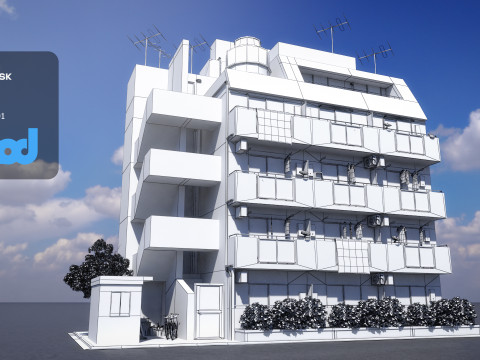 Japanese Apartment 0001 3D Model