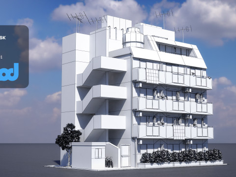 Japanese Apartment 0001 3D Model