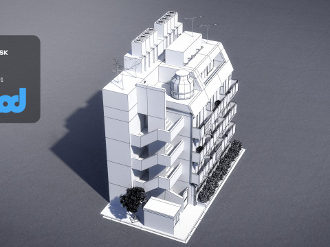 Japanese Apartment 0001 3D Model
