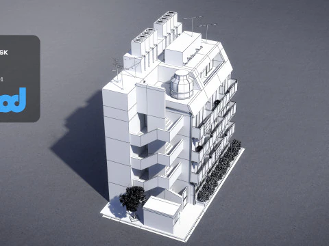 Japanese Apartment 0001 3D Model