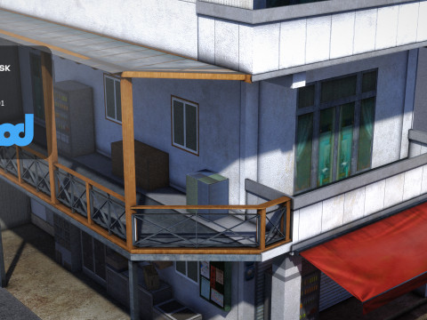 Asian House 0011 3D Модель