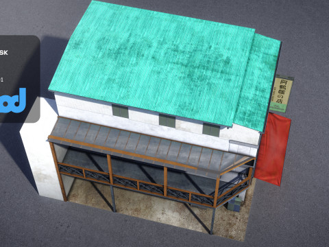 Asian House 0011 3D Модель