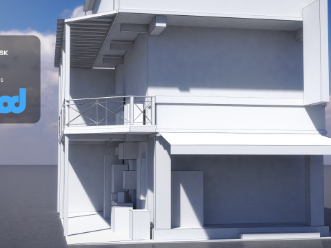 Asian House 0011 3D Модель