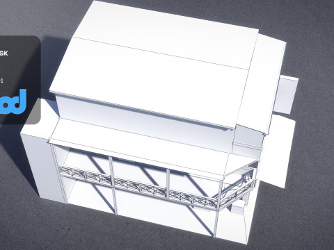 Asian House 0011 3D Модель