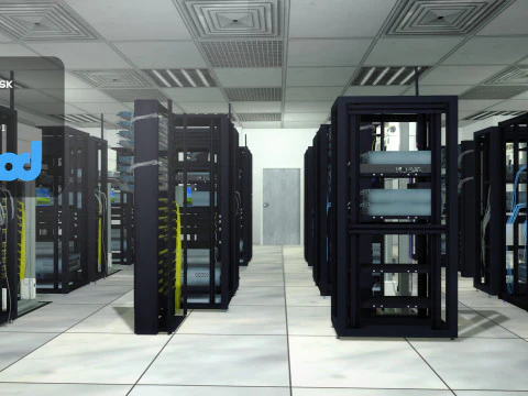 サーバーラックパック 3Dモデル