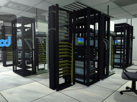 Server Rack Pack Modello 3D