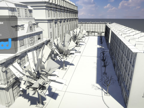Theater Street 3D Model