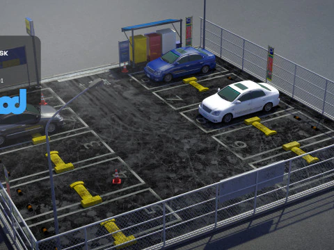 Outdoor Parking 0005 3D Model