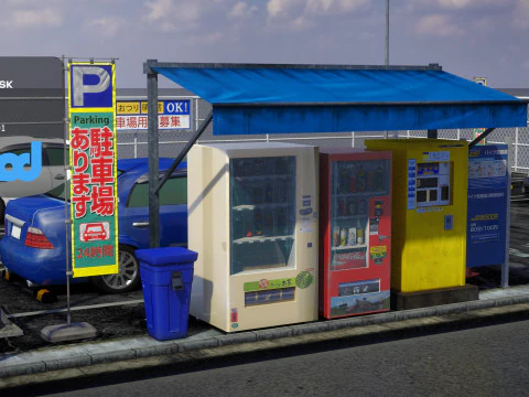 Outdoor Parking 0005 3D Model