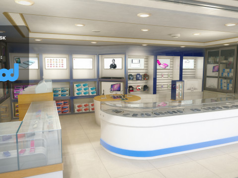 Taiwan Mobile Phone Shop 3Dモデル
