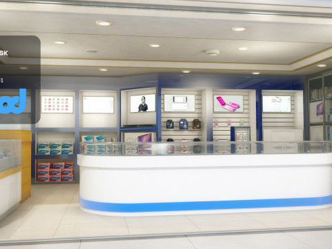 Taiwan Mobile Phone Shop 3D Модель