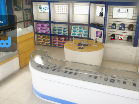 Taiwan Mobile Phone Shop 3D Модель