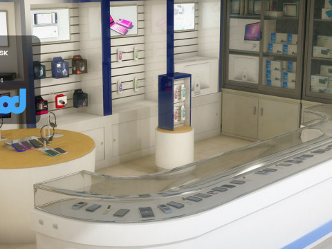 Taiwan Mobile Phone Shop 3D Модель