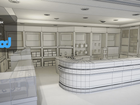 Taiwan Mobile Phone Shop 3D Модель