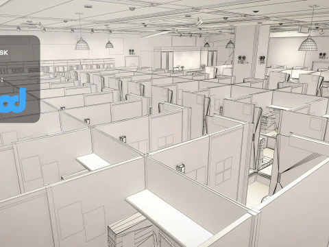 Japanese Internet Cafe 3D Model