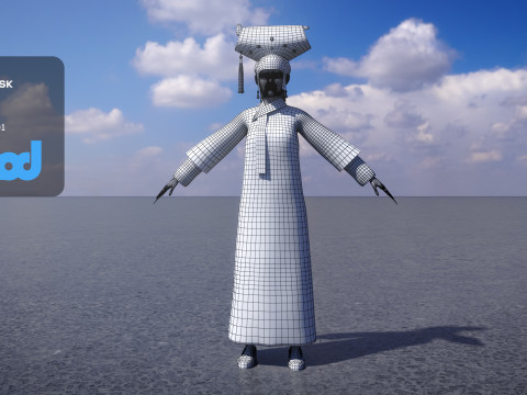 Chinese Palace Maid 3D मॉडल