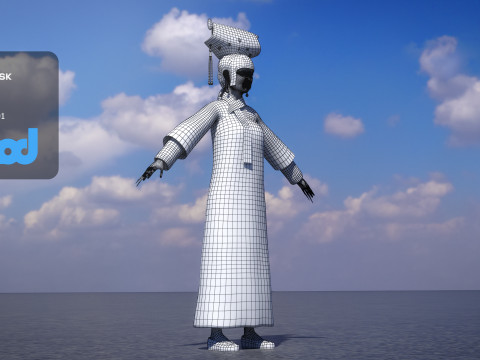 Chinese Palace Maid 3D मॉडल