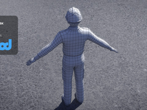 Airport Ground Staff 3D Model