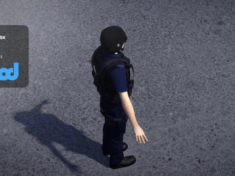 Police Officer 0083 3D Model