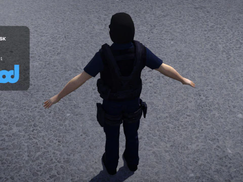 Police Officer 0083 3D Model