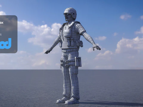 Police Officer 0083 3D Model