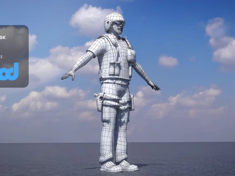 Police Officer 0083 3D Model