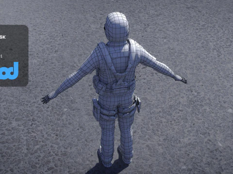 Police Officer 0083 3D Model