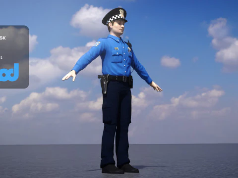 Police Officer 0073 3D Model