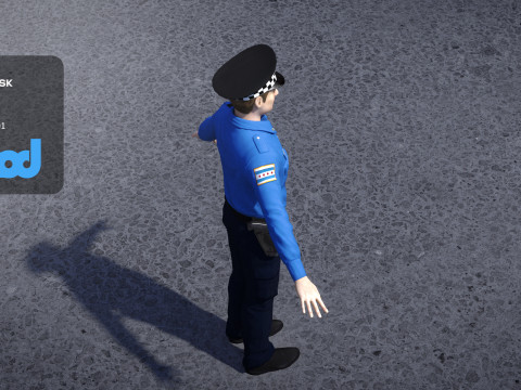 Police Officer 0073 Modelo 3D