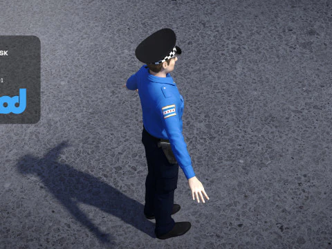 Police Officer 0073 3D Model