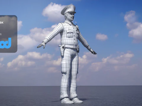 Police Officer 0073 3D Model