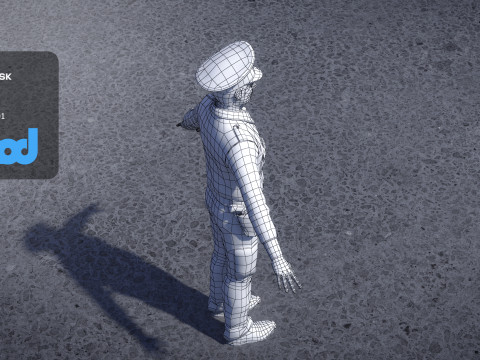 Police Officer 0073 Modelo 3D