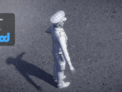 Police Officer 0073 3D Model