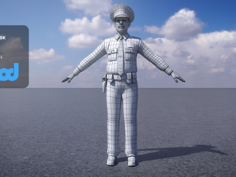 Police Officer 0001 Model 3D
