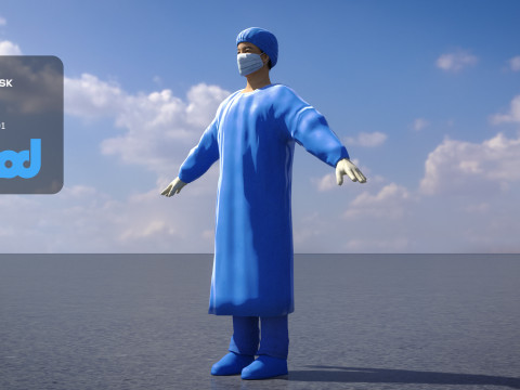 Surgery Doctor 0001 Modelo 3D