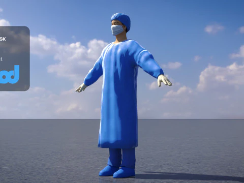 Surgery Doctor 0001 3D Model