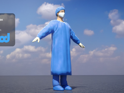 Surgery Doctor 0001 Modelo 3D