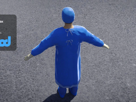 Surgery Doctor 0001 3D Model