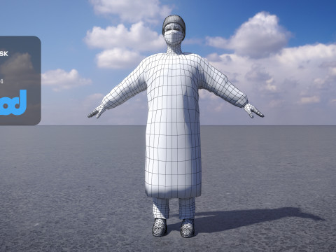 Surgery Doctor 0001 Modelo 3D
