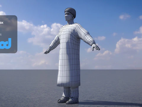 Surgery Doctor 0001 3D Model