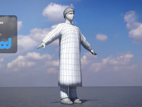 Surgery Doctor 0001 3D Model