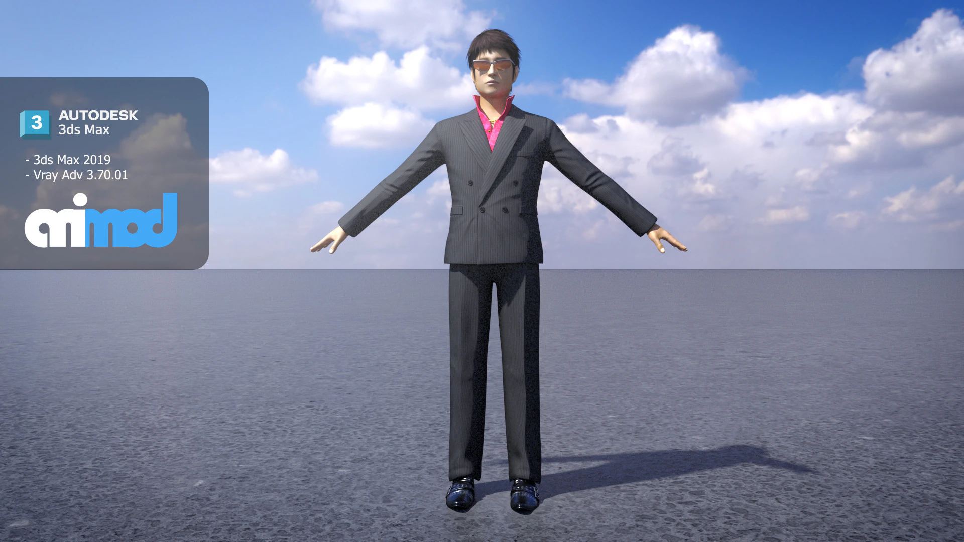 Boryokudan 0002 3D Model .c4d .max .obj .3ds .fbx .stl .blend 