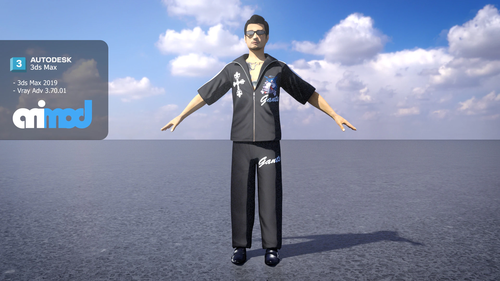Boryokudan 0003 3D Model .c4d .max .obj .3ds .fbx .stl .blend 