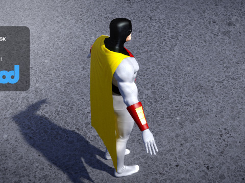 Space Ghost Model 3D