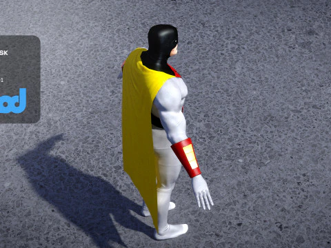 スペースゴースト 3Dモデル