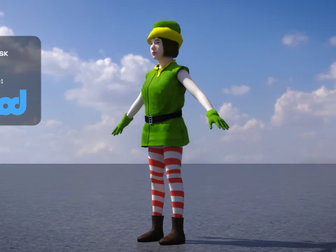 Christmas Elf 0009 3D Model