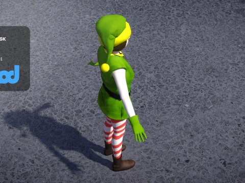 Christmas Elf 0009 3D Model